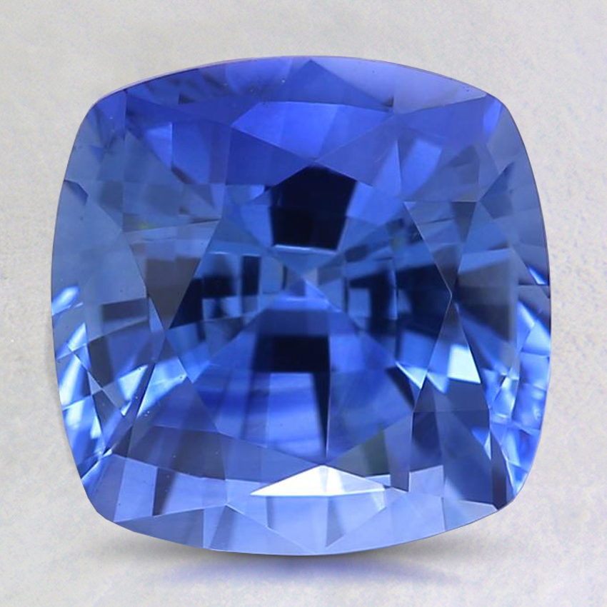 8.4mm Blue Cushion Sapphire