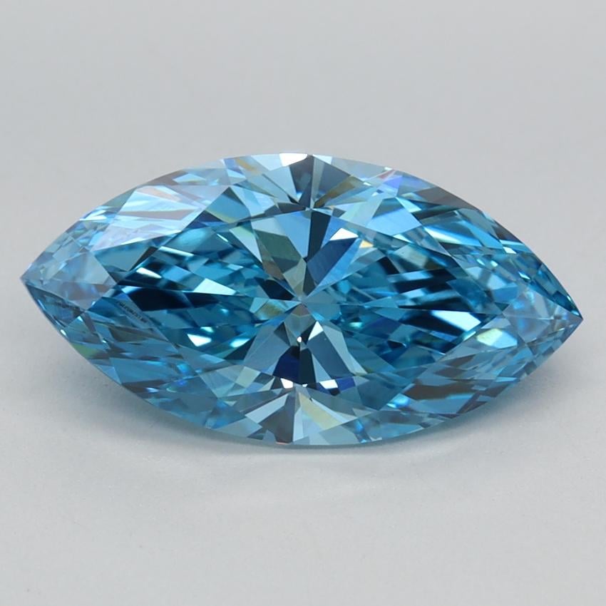 2.08 Ct. Fancy Vivid Blue Marquise Lab Grown Diamond