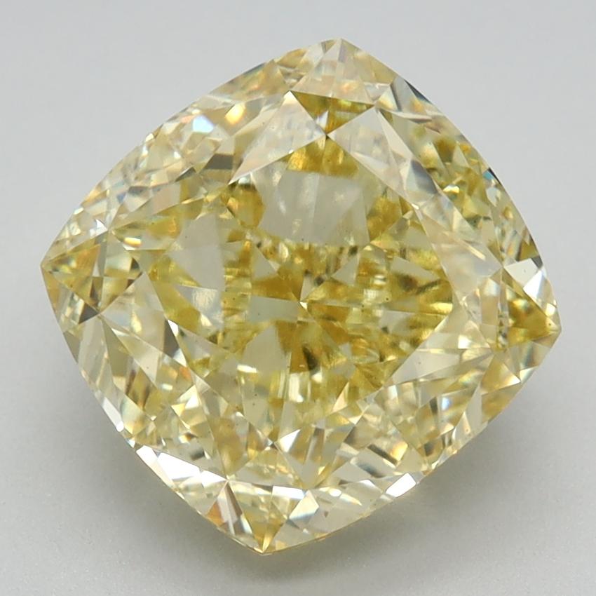 3.39 Ct. Fancy Intense Yellow Cushion Lab Grown Diamond