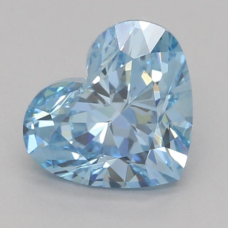 1.01 Ct. Fancy Vivid Blue Heart Lab Grown Diamond