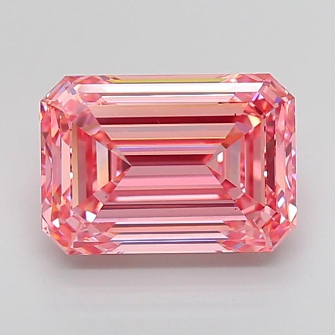 5.02 Ct. Fancy Vivid Pink Emerald Lab Grown Diamond