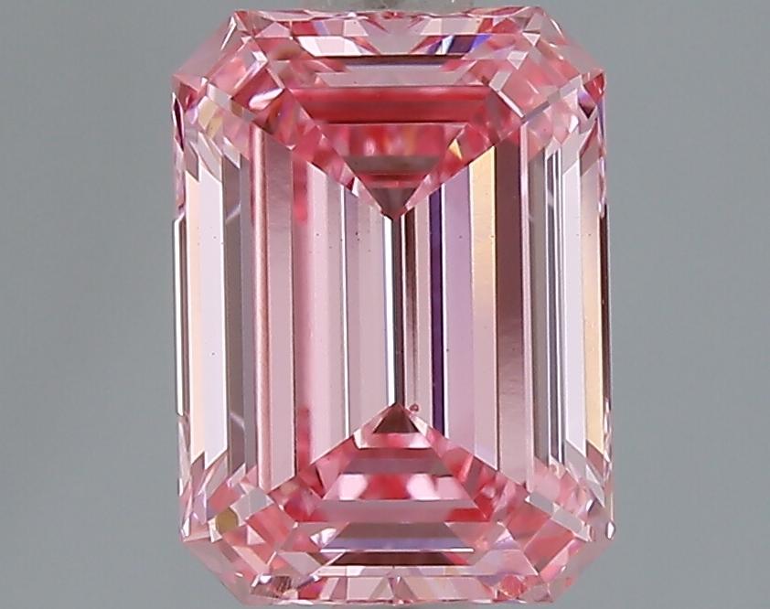 1.55 Ct. Fancy Vivid Pink Emerald Lab Grown Diamond