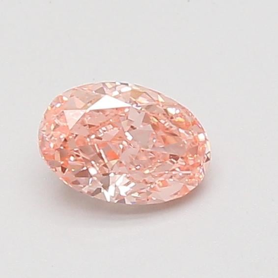 0.59 Ct. Fancy Vivid Pink Oval Lab Grown Diamond