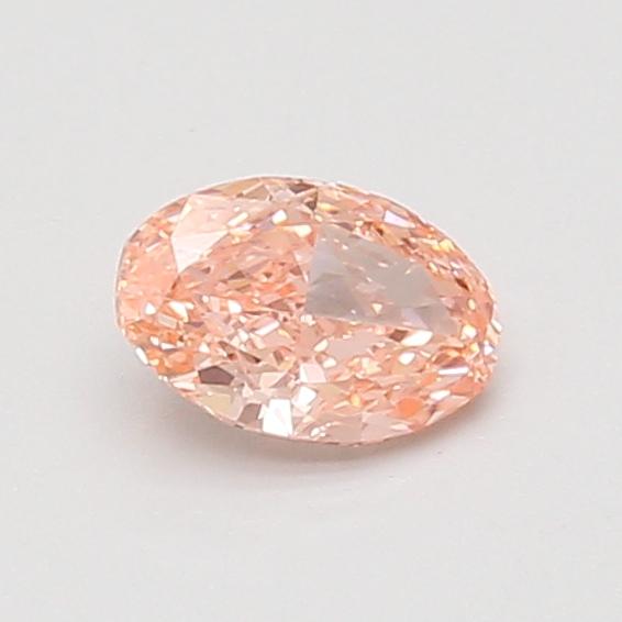 0.54 Ct. Fancy Vivid Pink Oval Lab Grown Diamond