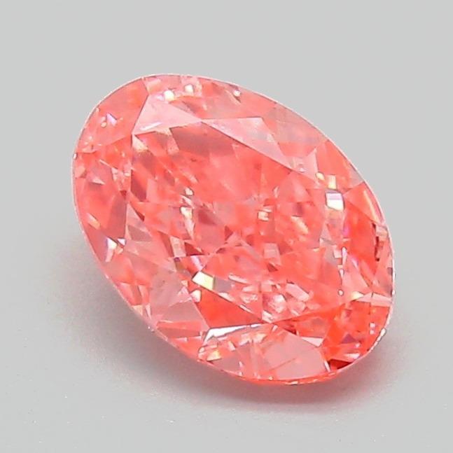 1.04 Ct. Fancy Vivid Pink Oval Lab Grown Diamond