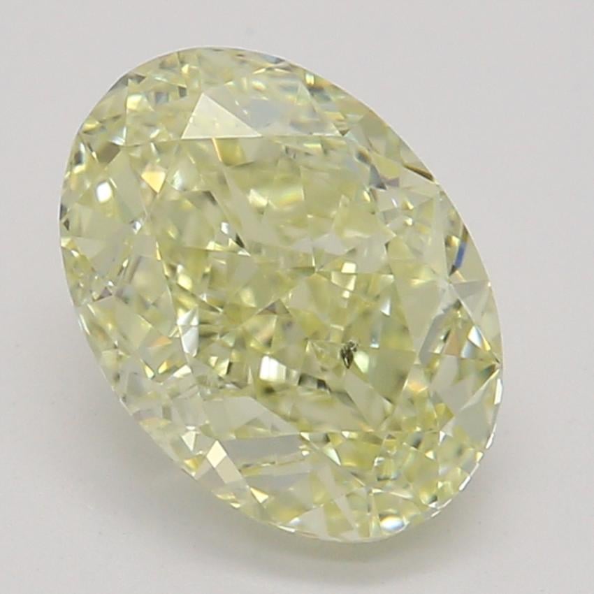 1.01 Ct. Fancy Light Yellow Oval Diamond