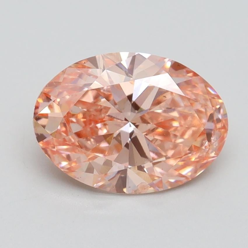 1.83 Ct. Fancy Intense Pink Oval Lab Grown Diamond