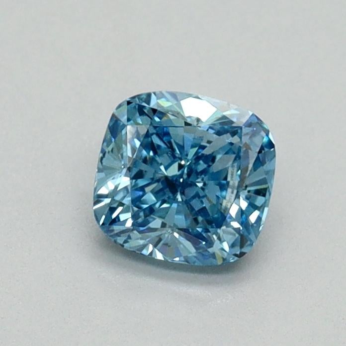0.50 Ct. Fancy Vivid Blue Cushion Lab Grown Diamond