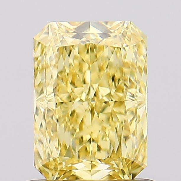 1.09 Ct. Fancy Intense  Yellow Radiant Lab Grown Diamond