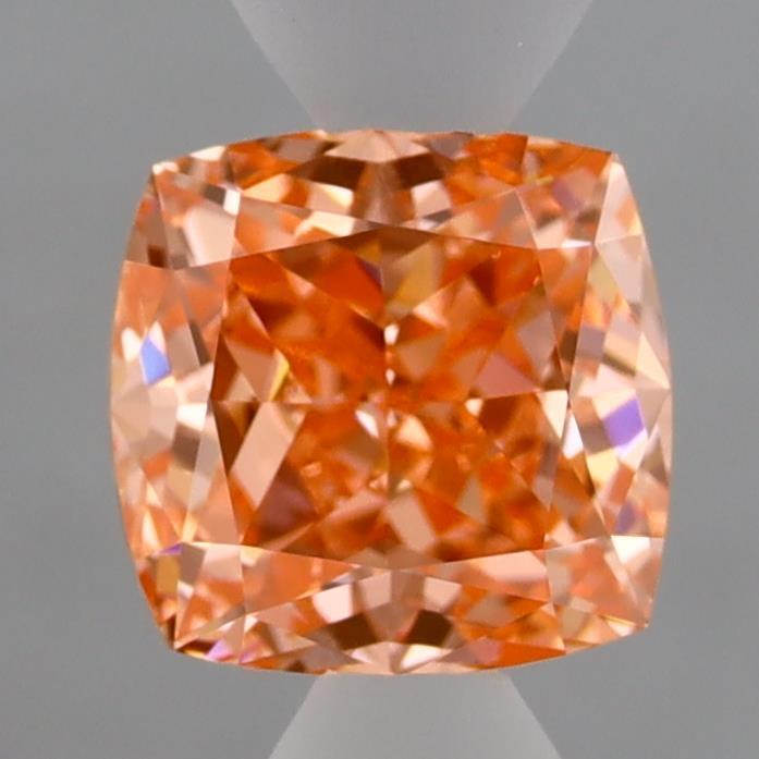 1.54 Ct. Fancy Vivid  Pink Cushion Lab Grown Diamond