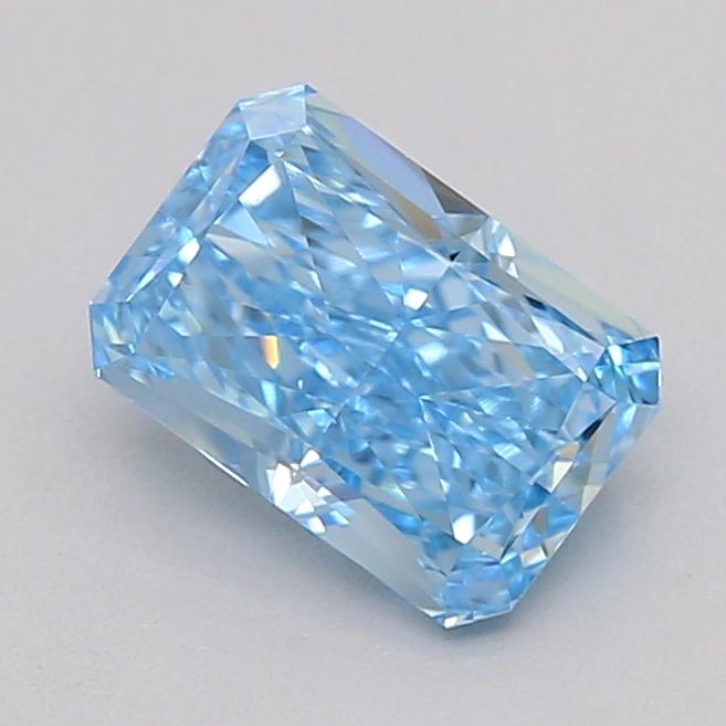 0.51 Ct. Fancy Vivid  Blue Radiant Lab Grown Diamond