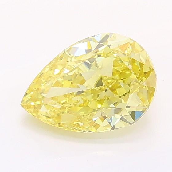 1.00 Ct. Fancy Intense Yellow Pear Lab Grown Diamond