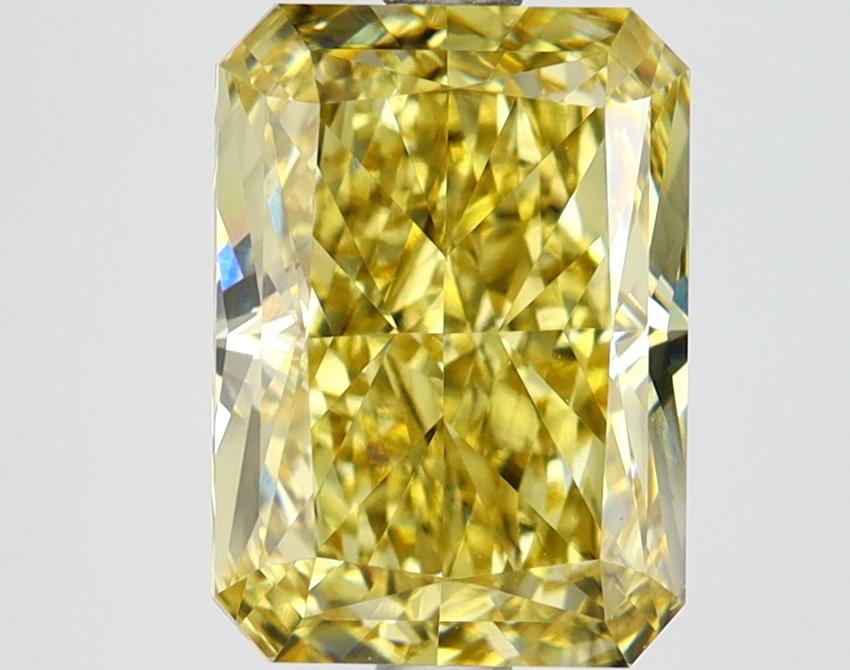 3.37 Ct. Fancy Intense Yellow Radiant Lab Grown Diamond