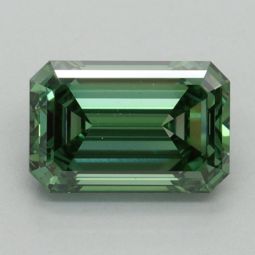 2.22 Ct. Fancy Vivid Green Emerald Lab Grown Diamond