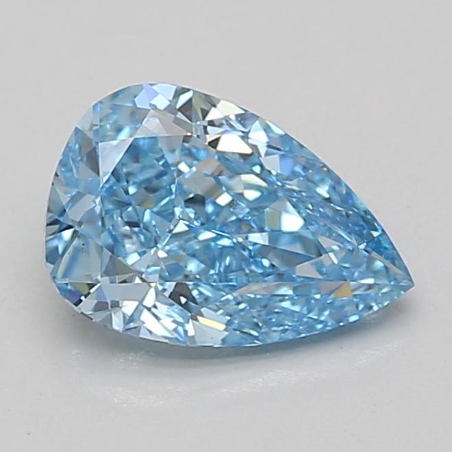 2.05 Ct. Fancy Vivid Blue Pear Lab Grown Diamond