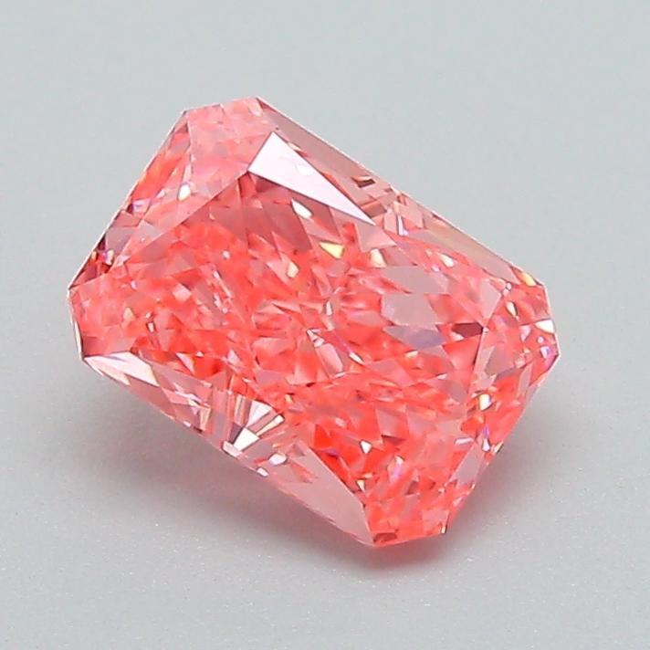 1.11 Ct. Fancy Vivid Pink Radiant Lab Grown Diamond