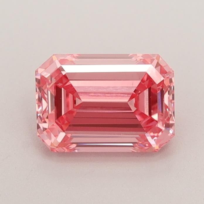 0.80 Ct. Fancy Vivid Pink Emerald Lab Grown Diamond