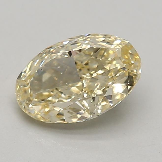 0.91 Ct. Fancy Intense Yellow Oval Lab Grown Diamond