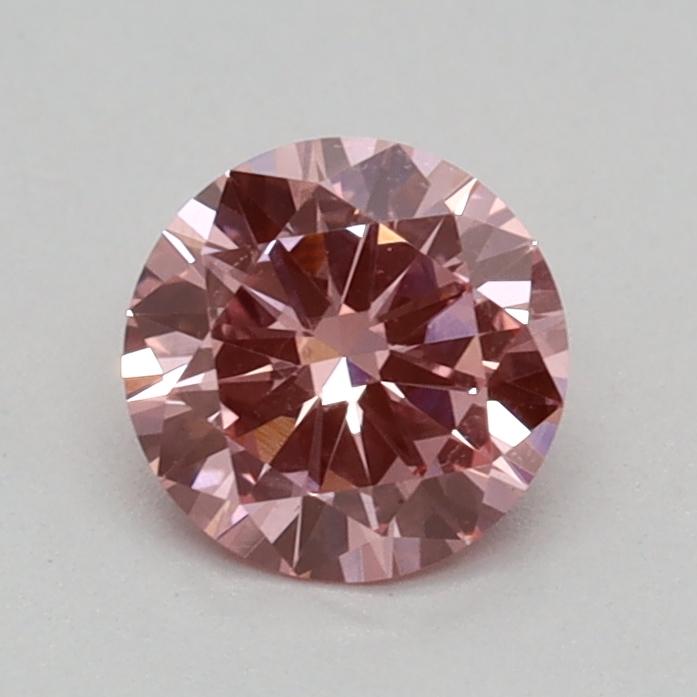 0.37 Ct. Fancy Vivid Pink Round Lab Grown Diamond