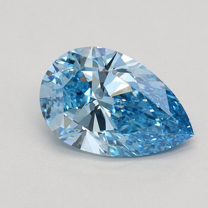 1.00 Ct. Fancy Vivid Blue Pear Lab Grown Diamond