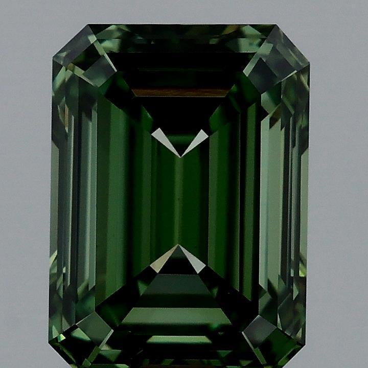 1.87 Ct. Fancy Vivid Green Emerald Lab Grown Diamond