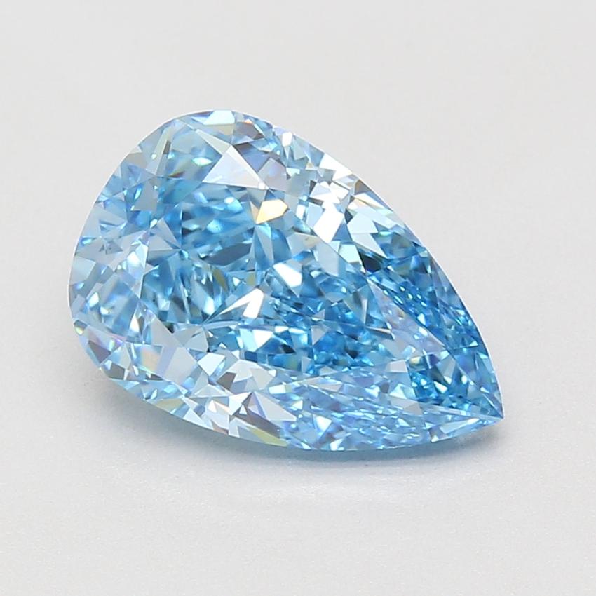 4.06 Ct. Fancy Vivid Blue Pear Lab Grown Diamond