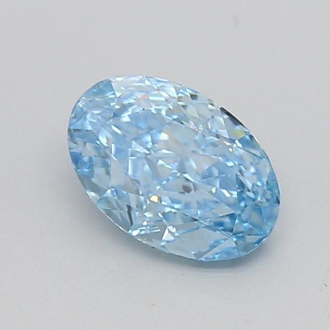 1.01 Ct. Fancy Vivid Blue Oval Lab Grown Diamond