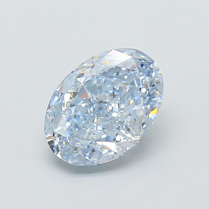 1.76 Ct. Fancy Intense  Blue Oval Lab Grown Diamond
