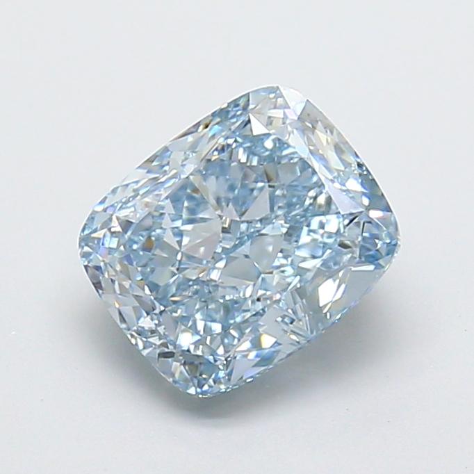 2.61 Ct. Fancy Intense  Blue Cushion Lab Grown Diamond
