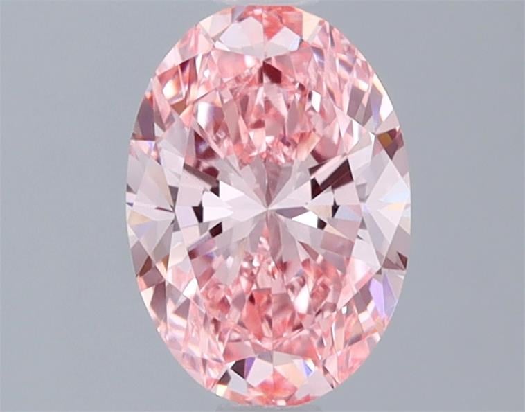 1.07 Ct. Fancy Vivid  Pink Oval Lab Grown Diamond