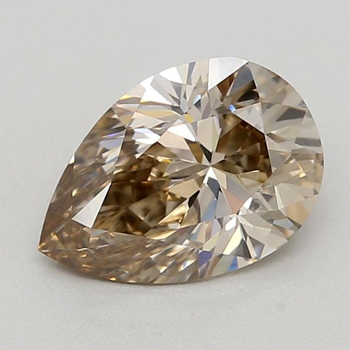 0.69 Ct. Very Light  Brown Pear Lab Grown Diamond