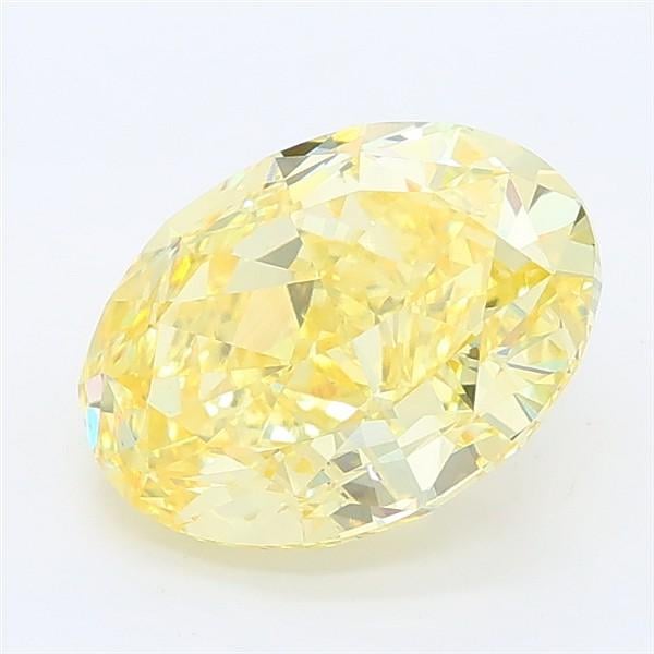 2.38 Ct. Fancy Intense Yellow Oval Lab Grown Diamond