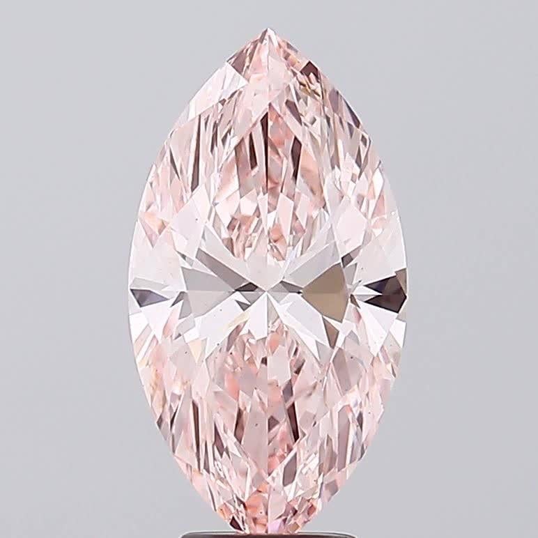 5.09 Ct. Fancy Intense Pink Marquise Lab Grown Diamond