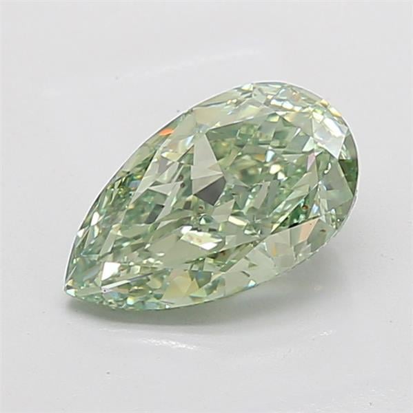 2.72 Ct. Fancy Vivid Green Pear Lab Grown Diamond
