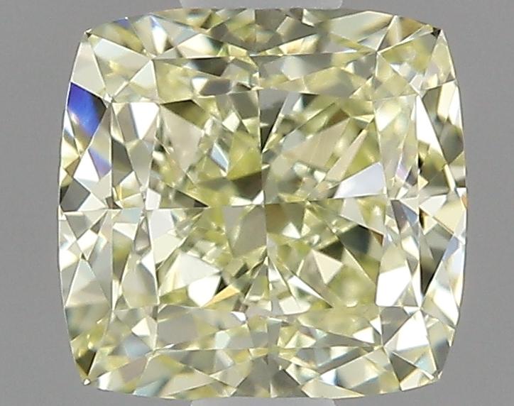 0.81 Ct. Fancy Light Yellow Cushion Diamond