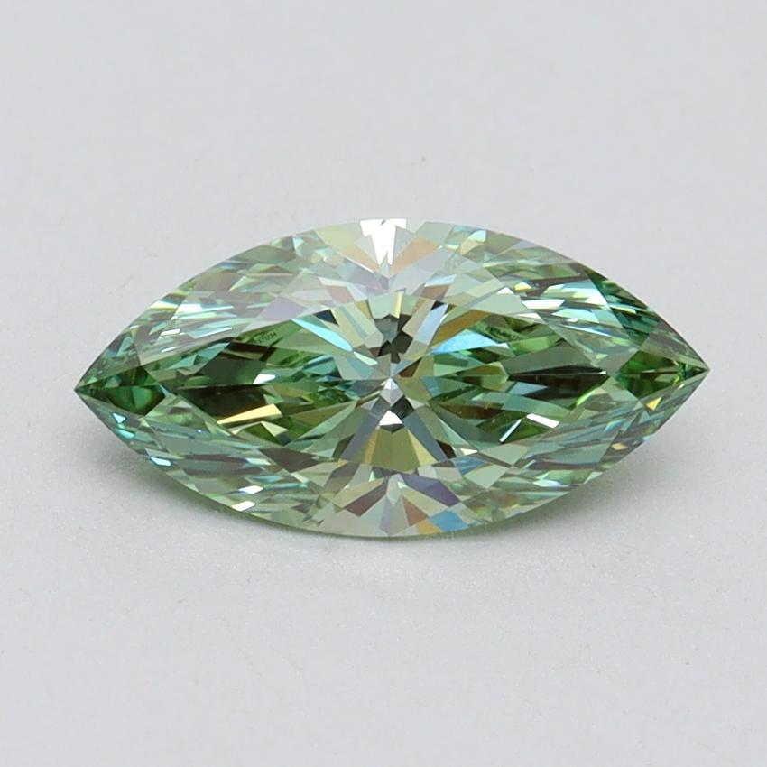 1.09 Ct. Fancy Vivid Green Marquise Lab Grown Diamond
