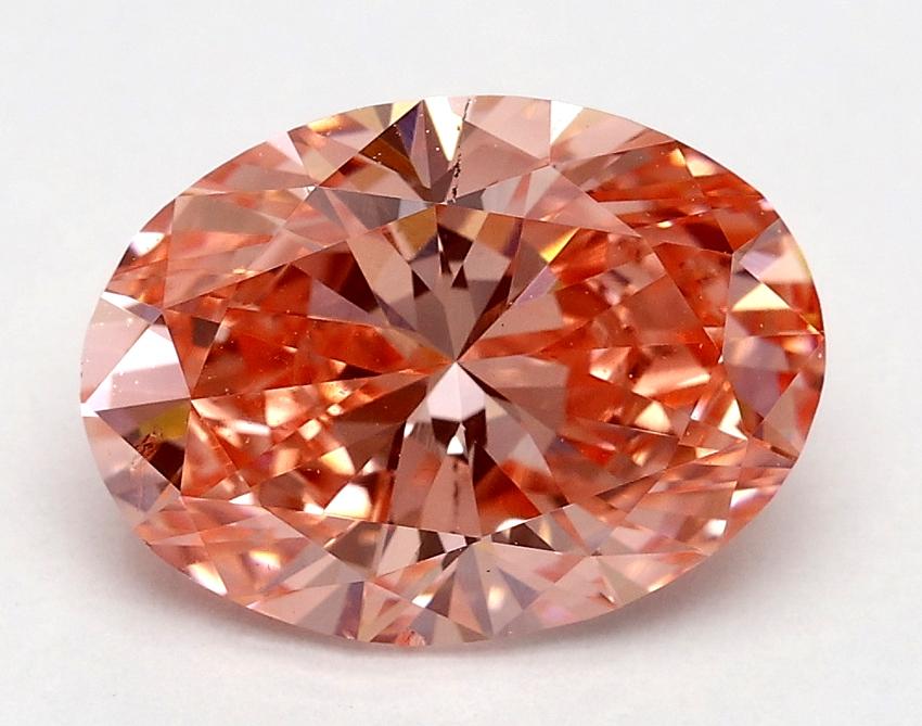 2.01 Ct. Fancy Vivid Pink Oval Lab Grown Diamond