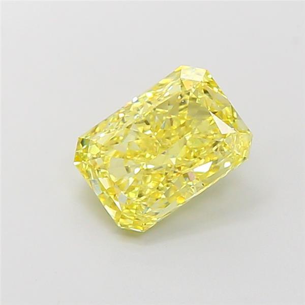 2.42 Ct. Fancy Vivid Yellow Radiant Lab Grown Diamond