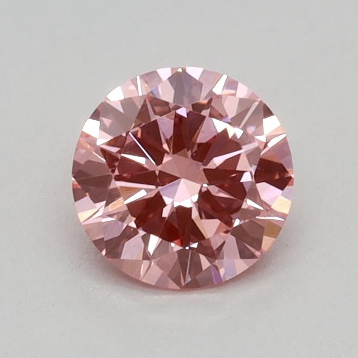 0.34 Ct. Fancy Vivid Pink Round Lab Grown Diamond