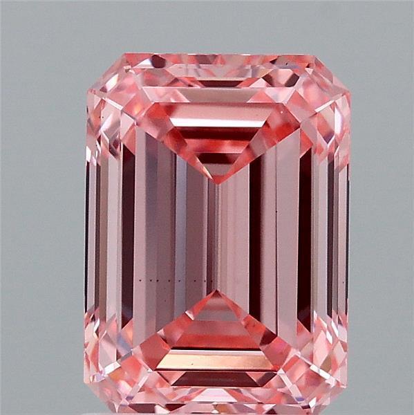 2.23 Ct. Fancy Vivid Pink Emerald Lab Grown Diamond