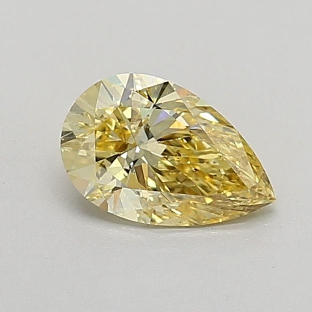 0.92 Ct. Fancy Intense  Yellow Pear Lab Grown Diamond