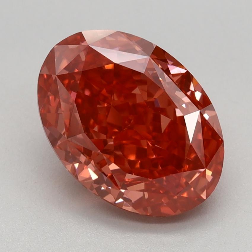 2.13 Ct. Fancy Vivid Pink Oval Lab Grown Diamond