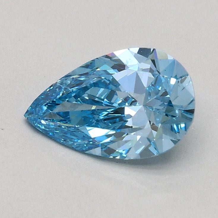 0.55 Ct. Fancy Vivid Blue Pear Lab Grown Diamond
