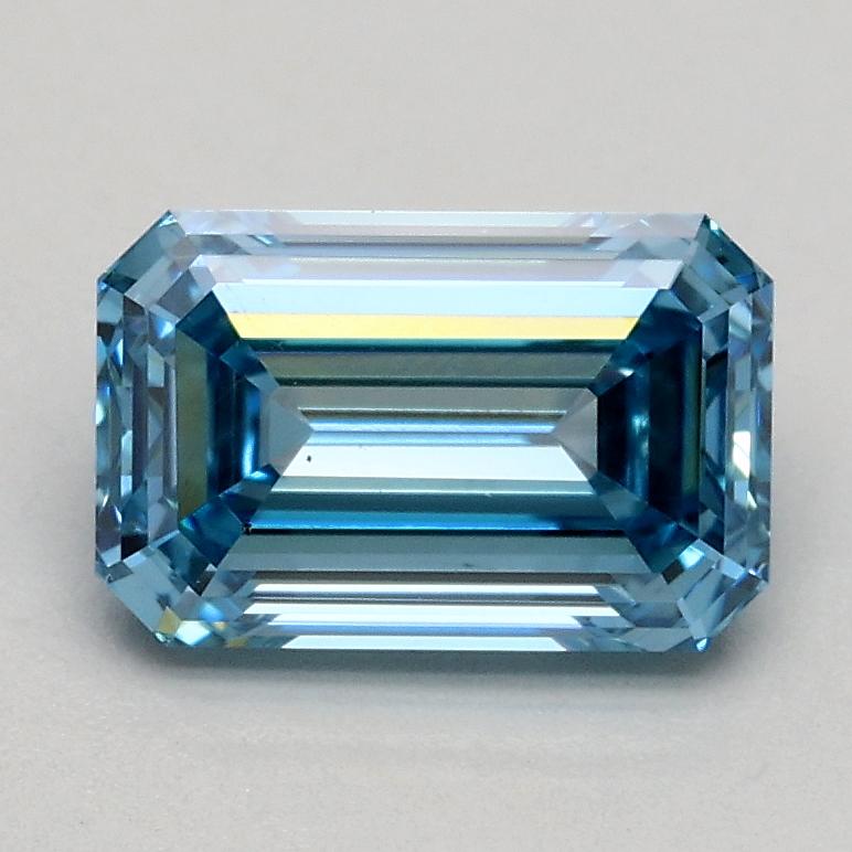 1.13 Ct. Fancy Intense Blue Emerald Lab Grown Diamond