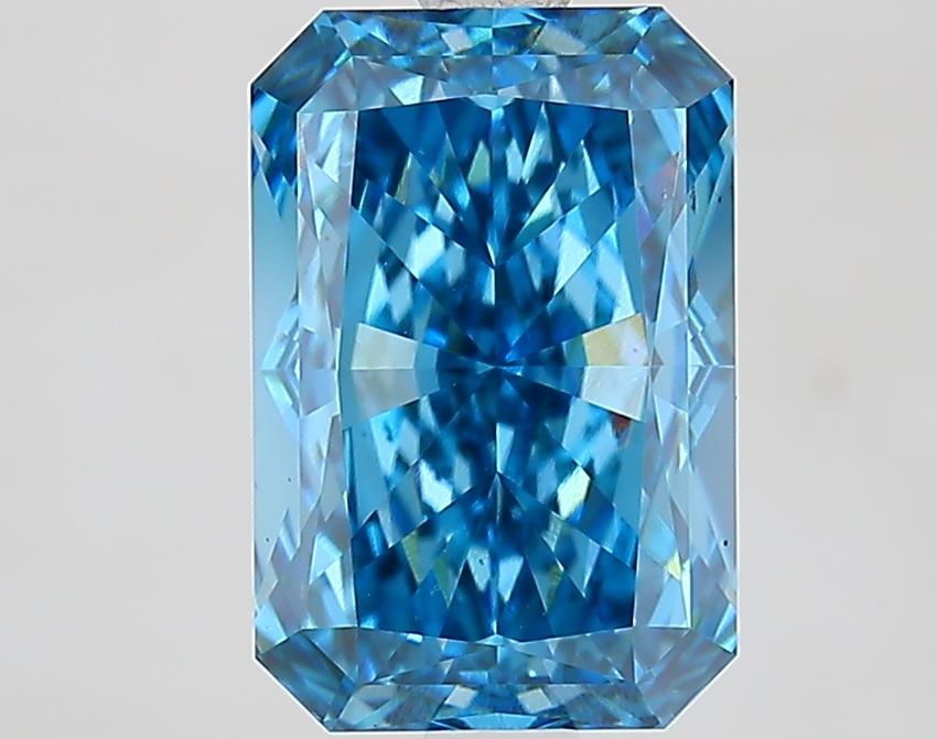 3.06 Ct. Fancy Vivid Blue Radiant Lab Grown Diamond