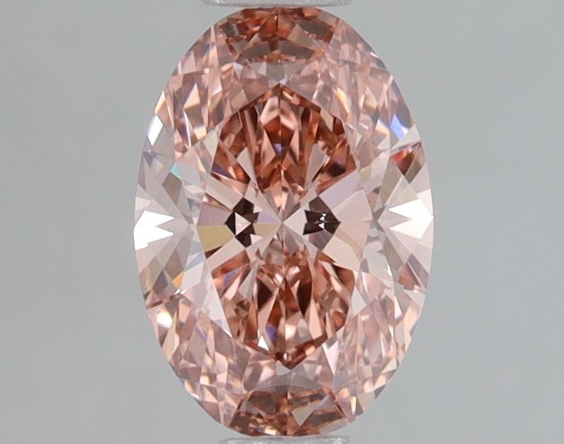 1.06 Ct. Fancy Vivid Pink Oval Lab Grown Diamond