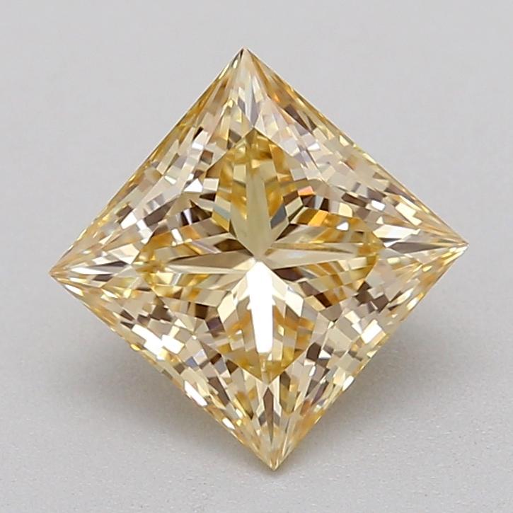 1.02 Ct. Fancy Light Brownish Yellow Princess Lab Grown Diamond