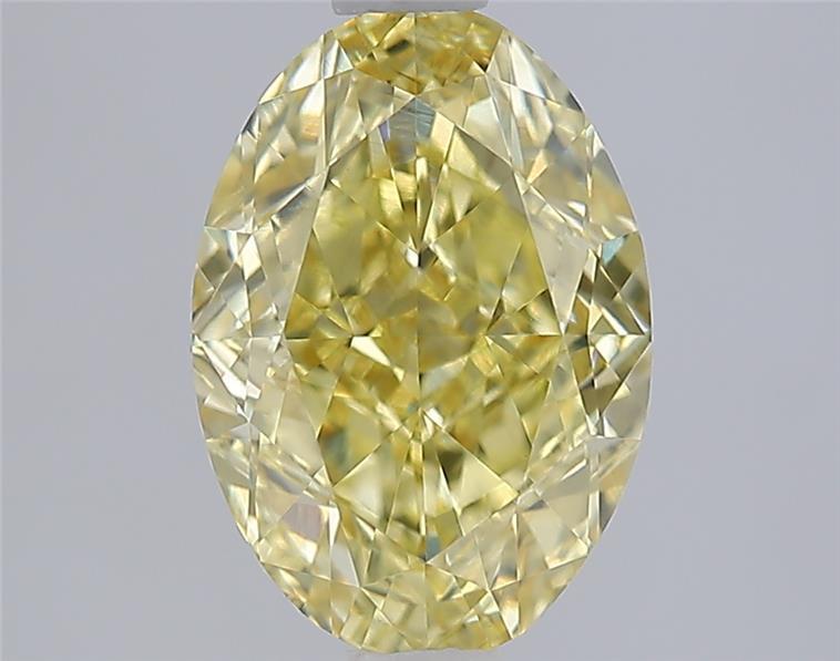 2.09 Ct. Fancy Intense  Yellow Oval Lab Grown Diamond