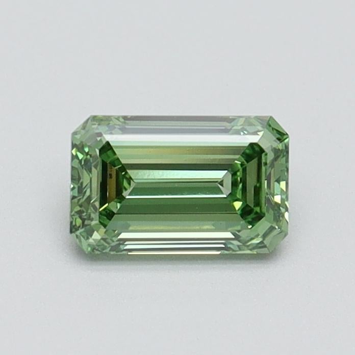 0.53 Ct. Fancy Intense Pacific Green Emerald Lab Grown Diamond