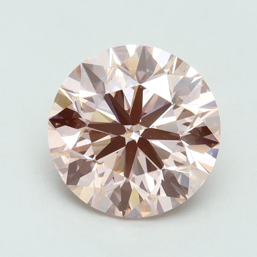 3.27 Ct. Fancy Intense Pink Round Lab Grown Diamond